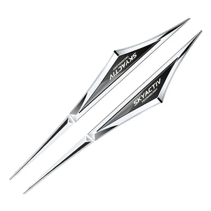 Mazda 3D Alloy Car Stickers – 2-Piece Decorative Emblem Set
