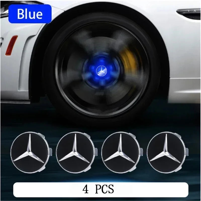 Mercedes Benz LED Hub Light Wheel Caps - Premium Car Accessories