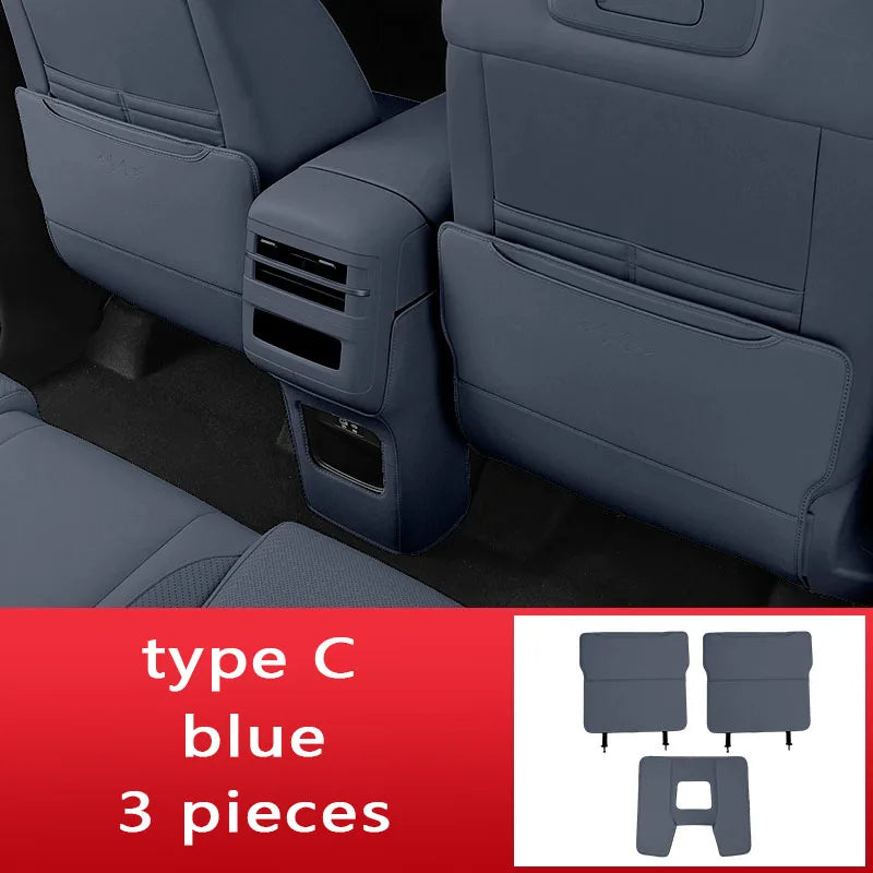 BYD Ti7 Seat Back Protector Mat with Storage - type C