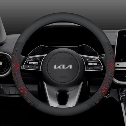 Kia Carbon Fiber Suede Steering Wheel Cover