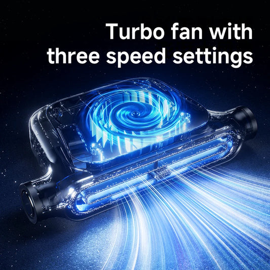 USB Car Seat Cooling Fan with 3-Speed Settings for Front and Rear Seats