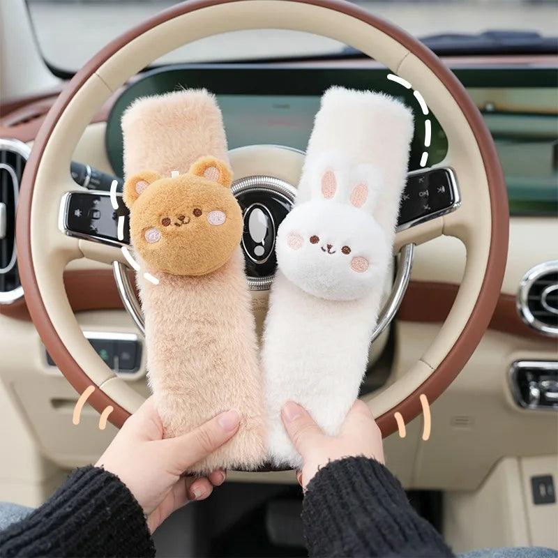 2PCS Kids Seatbelt Shoulder Pads - Universal Cute Animal Car Covers