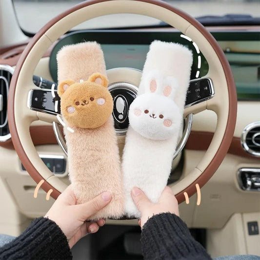 2PCS Kids Seatbelt Shoulder Pads - Universal Cute Animal Car Covers