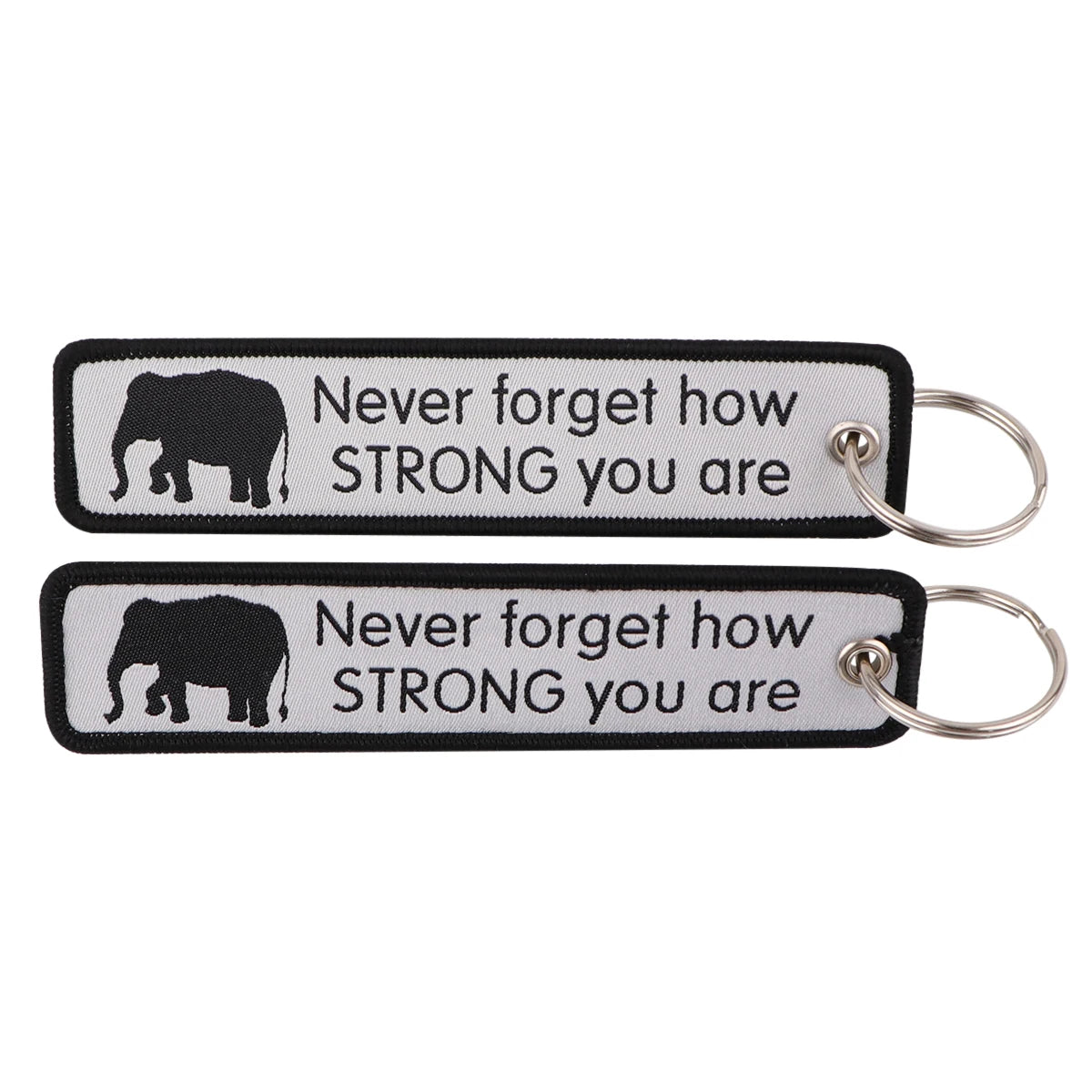 Embroidered Keys Tag Keychain - Personalized Key Identifier Fob