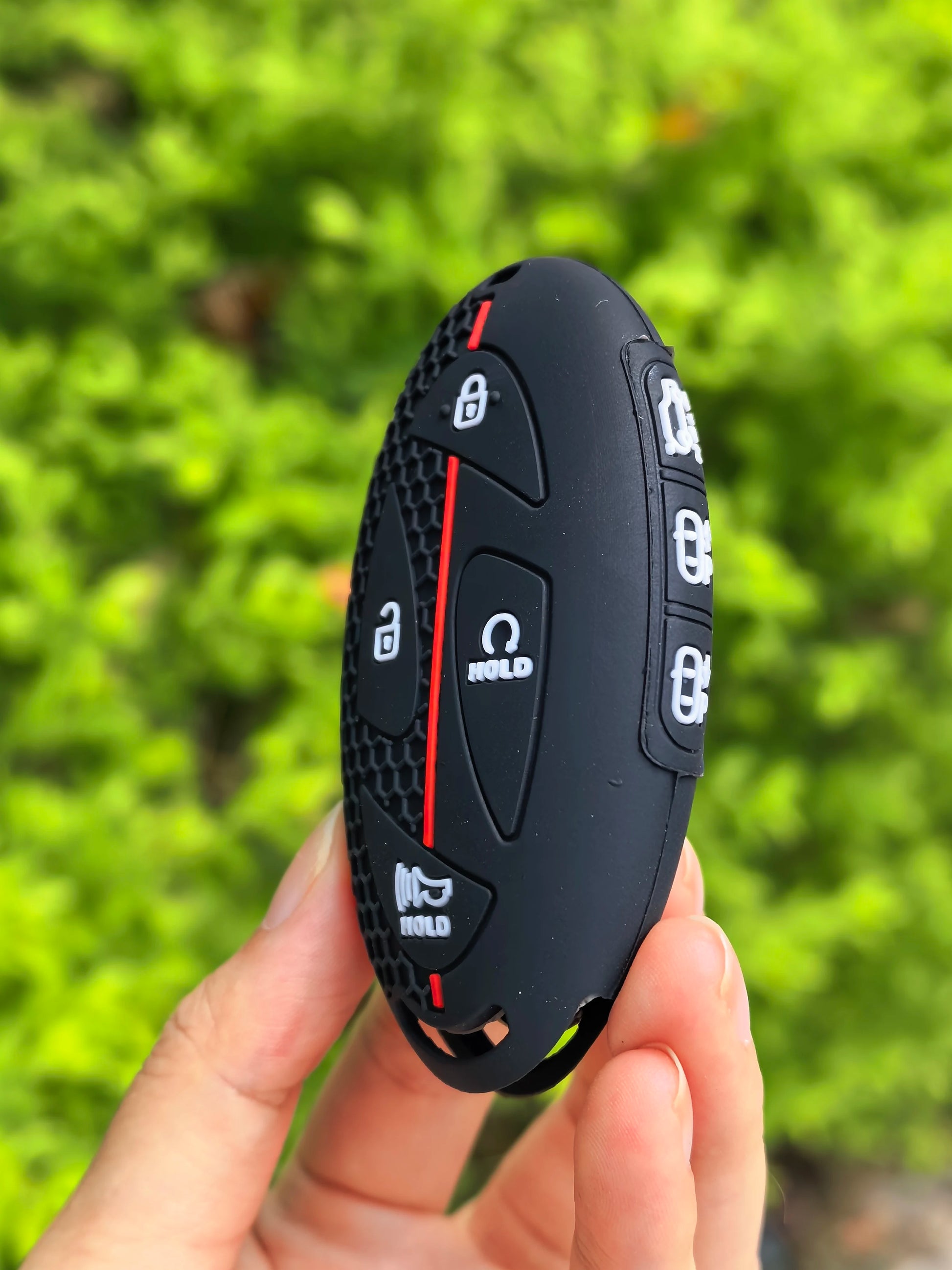Hyundai Silicone Key Case — Kona, Tucson, Santa Fe, N Line - 4 plus 3 Buttons