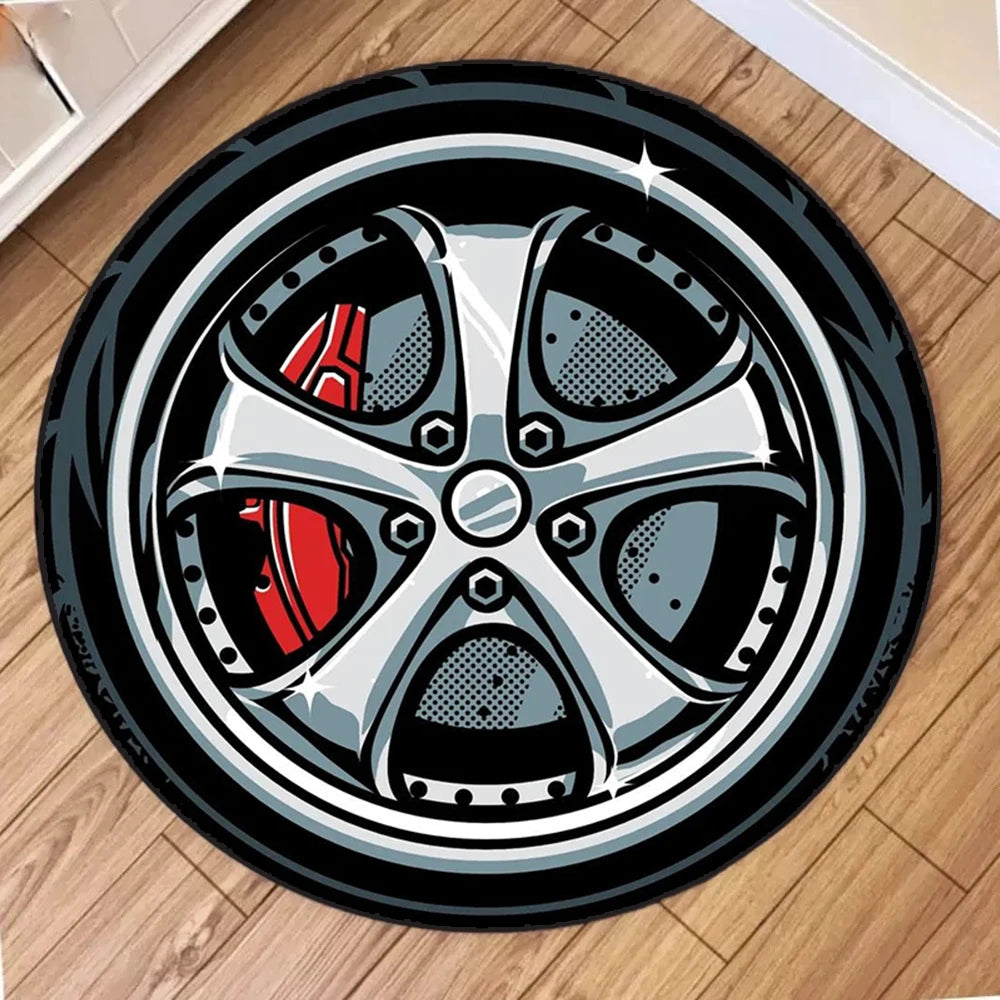 Wheels Carpet – Soft Rug for Living Room, Bedroom, & Bathroom