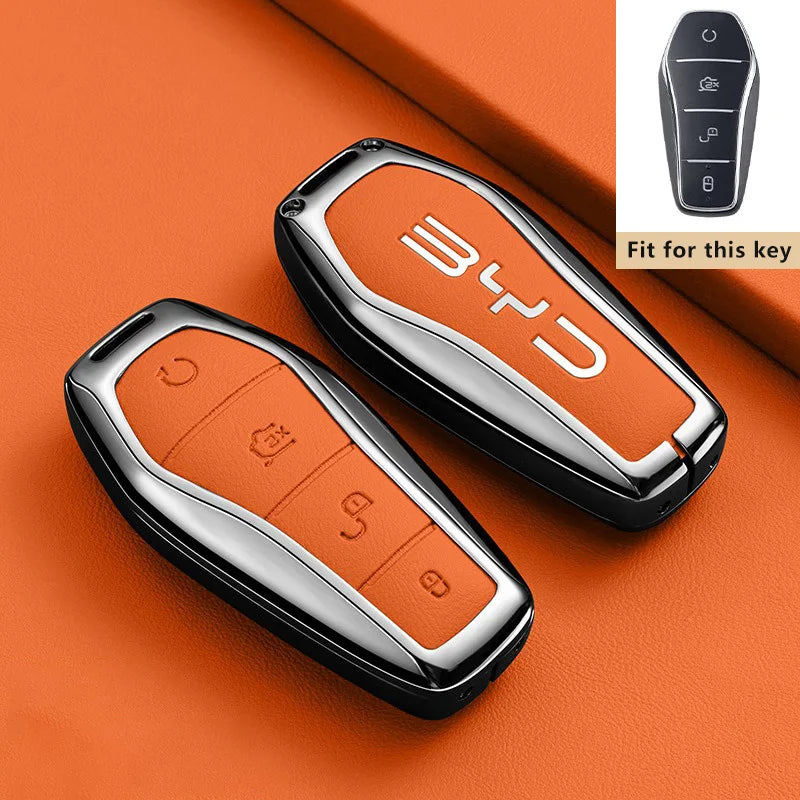 Zinc Alloy Key Case for BYD Tang L EV DM DMi Remote Fob Protection