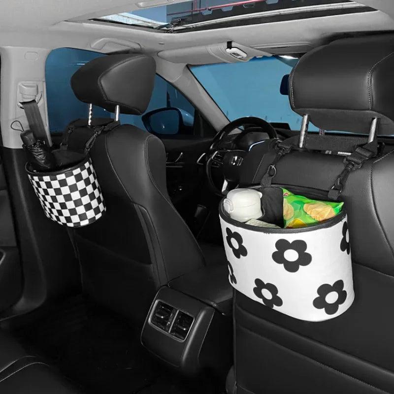 Premium Car Seat Back Storage Organizer with Trash Compartment