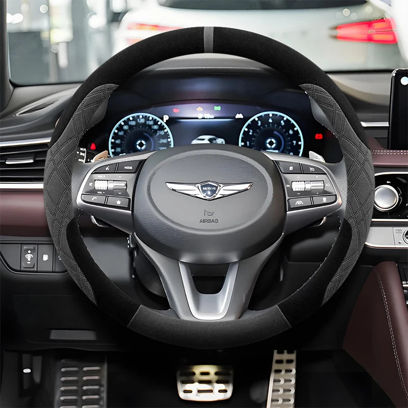 Genesis Suede Steering Wheel Cover
