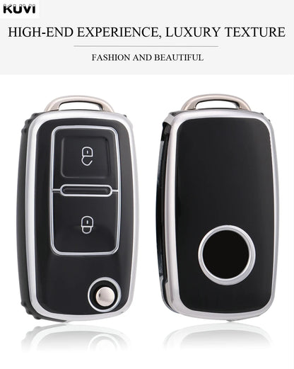 VW Polo, Golf MK4–MK6 & Passat TPU Key Case — 2 or 3 Button