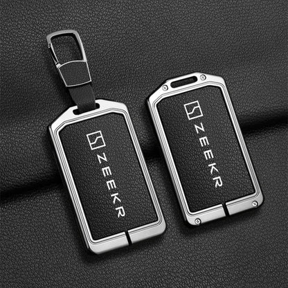 Zeekr 7X 009 007 001 NFC Zinc Alloy Leather Key Cover Case Chain