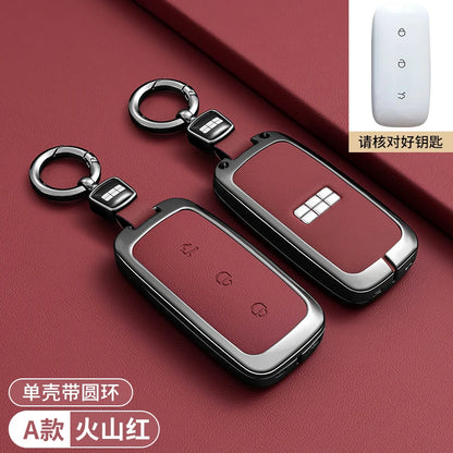 Zinc Alloy Leather Key Case Cover for Geely Galaxy EX5 Proton eM AS