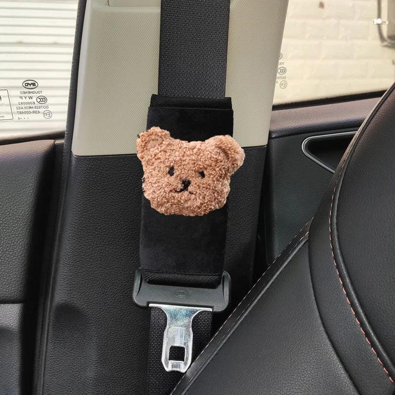 Car Seatbelt Pad Cover Short Cloud Bow Design Shoulder Cushion