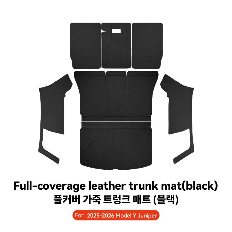 Tesla Model Y Juniper Leather Trunk Mat Waterproof Custom Liner