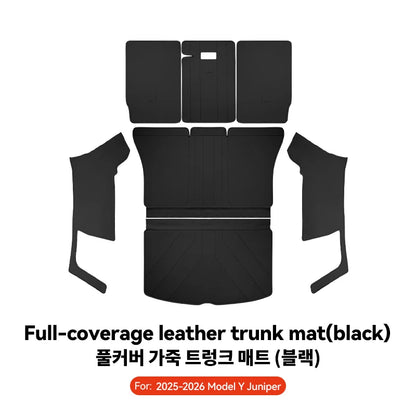 Tesla Model Y Juniper Leather Trunk Mat Waterproof Custom Liner