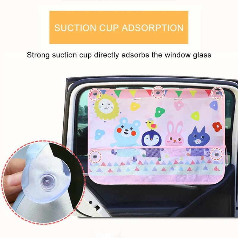 Universal Car Window Sunshade Curtain Adjustable Auto Sun Visor