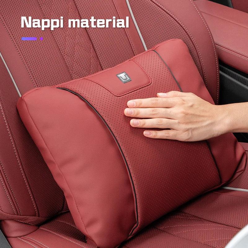 GWM Tank Suede Neck Pillow & Lumbar Support - White Neck Pillow