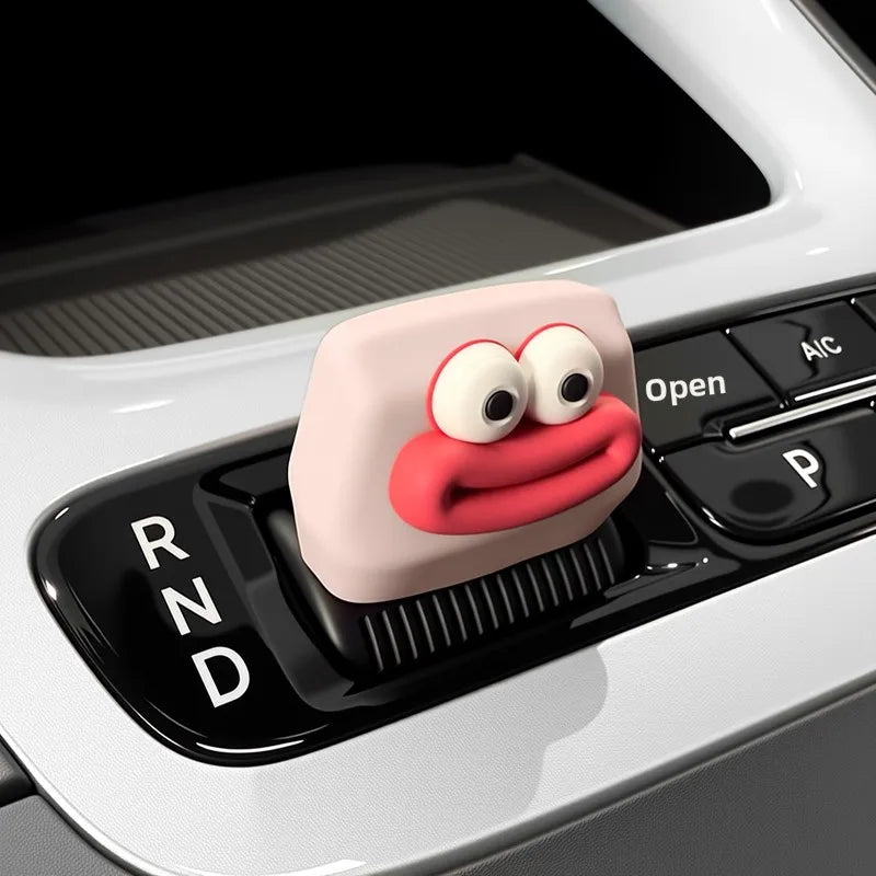 Geely EX2 / Proton e.MAS 5 Silicone Gear Shift Cover - Geely star wish-pink peach [red-sausage mouth] handlebar cover / Ge…