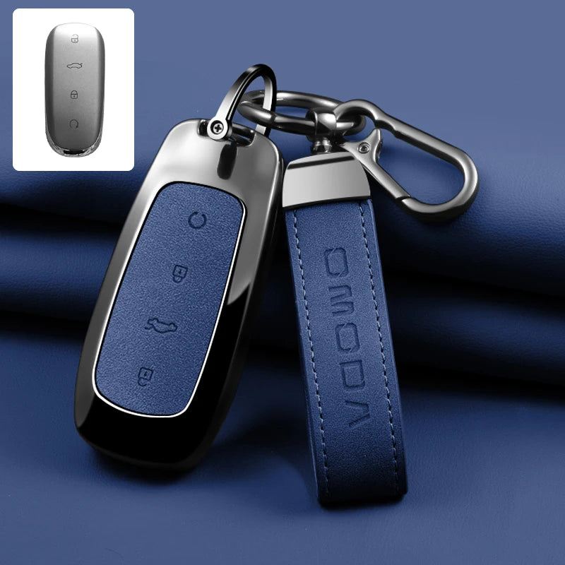 Zinc Alloy Leather Car Key Case Chery Omoda C7 2025 2026 Cover