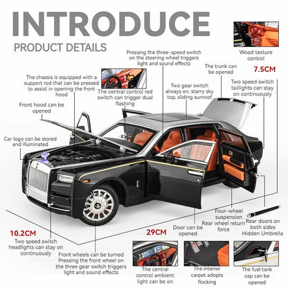 Rolls-Royce Phantom Model Car - White