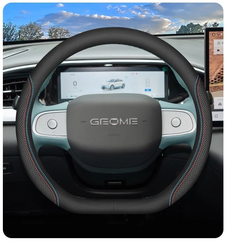Geely EX2 Nappa Leather Steering Wheel Cover – 34 cm