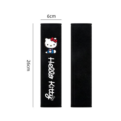 Hello Kitty Soft Car Seat Belt Covers 2Pcs Universal Shoulder Pads