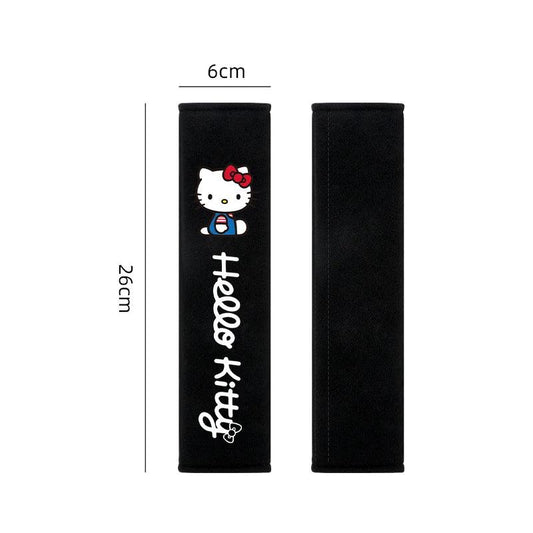 Hello Kitty Soft Car Seat Belt Covers 2Pcs Universal Shoulder Pads