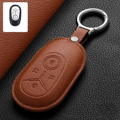 Geely EX2 Proton e.MAS 5 leather key fob cover - size reference