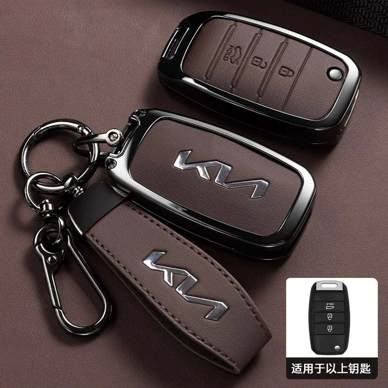 Kia Rio Optima Sportage Soul 3 Button Flip Remote Key Case Cover