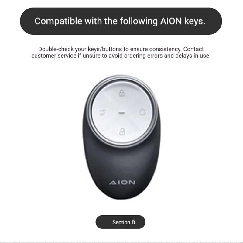 Zinc Alloy Remote Key Case for GAC AION S V Y GE3 GA3S Models