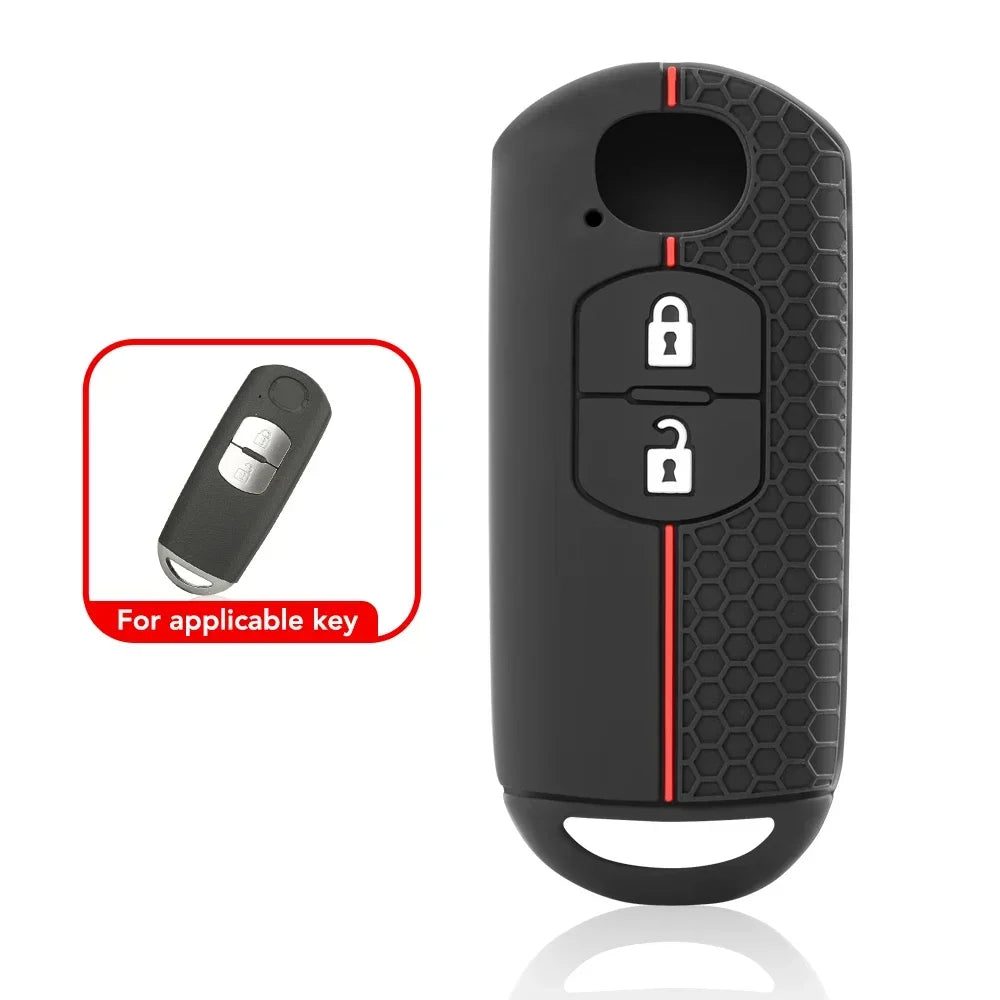 Mazda Silicone Key Cover — CX-5, CX-3, MX-5 Miata, 2 to 4 Button