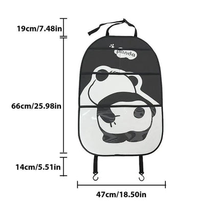 Waterproof Leather Car Seat Back Protector Anti-Kick Pad Kids Mat