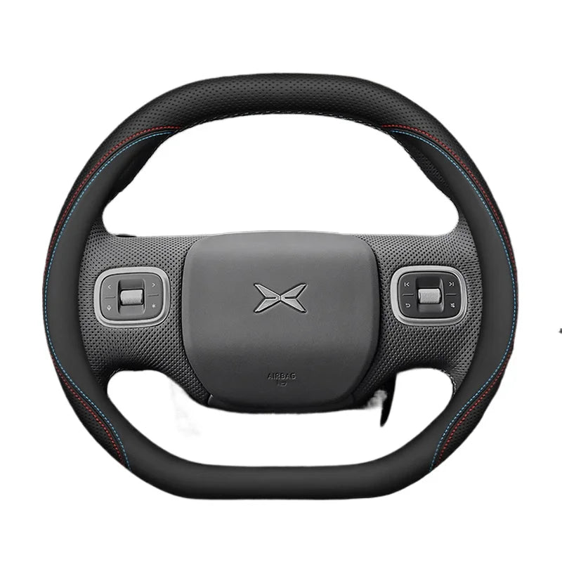 XPeng Twin-Stitch Double-D Steering Wheel Cover