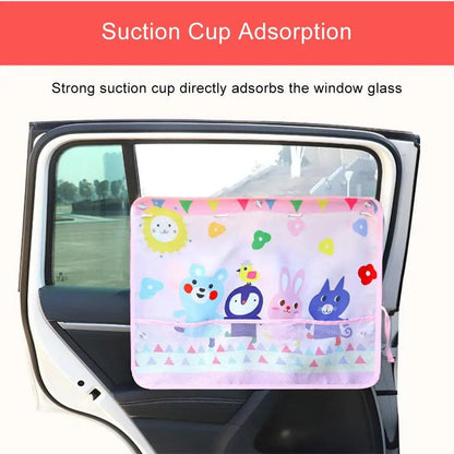 Universal Car Window Sunshade Curtain Adjustable Auto Sun Visor