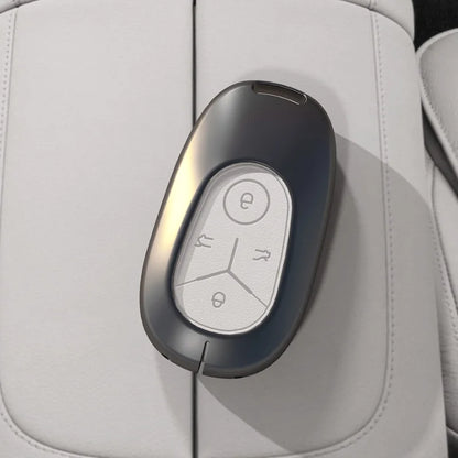Geely Geome Dream Zinc Alloy Smart Key Cover - H-Grey-White-Shell