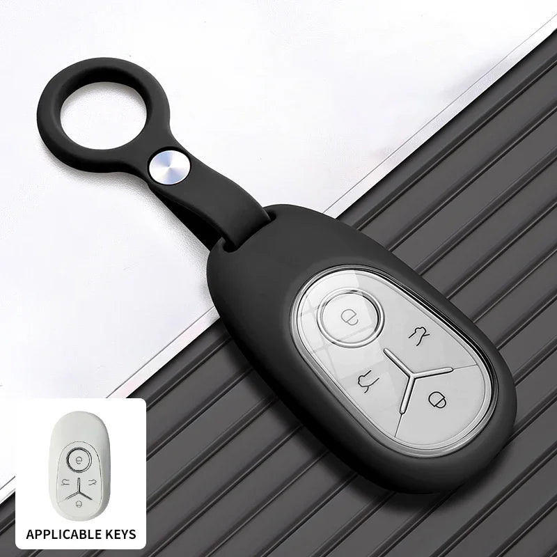 Geely EX2 Proton e.MAS 5 liquid silicone key cover - material close-up
