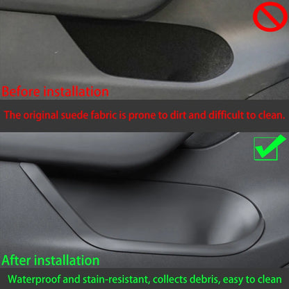 Tesla Model Y Juniper 2025+ TPE Door Storage Tray Set Front & Rear