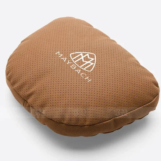 Maybach Suede Car Headrest Pillow & Lumbar Support