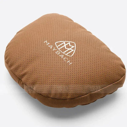 Maybach Suede Car Headrest Pillow & Lumbar Support