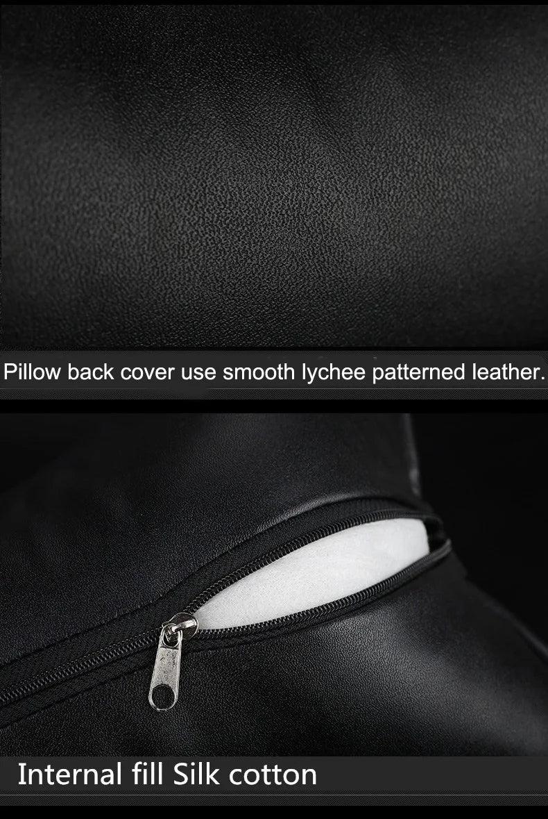 Bling Rhinestone Car Neck Pillow PU Leather Crystal Headrest Support