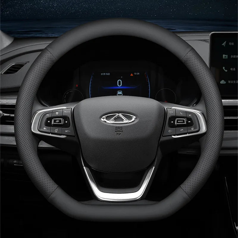 Ultra-Thin Leather Universal Steering Wheel Cover