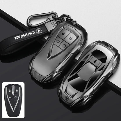 Changan Smart Key TPU Protective Case – UNI, CS & Oshan Series - Style B Gun Gray