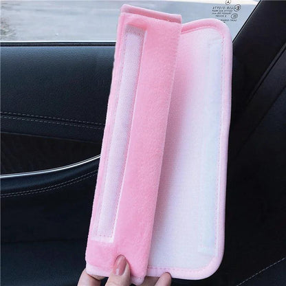 Pink Bowknot Car Neck Pillow Universal Auto Headrest Cushion Women