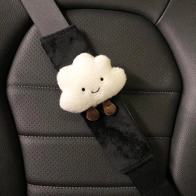 2pcs Cloud Cartoon Seat Belt Shoulder Pad Cover Cushion Protector