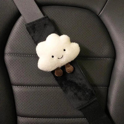 2pcs Cloud Cartoon Seat Belt Shoulder Pad Cover Cushion Protector