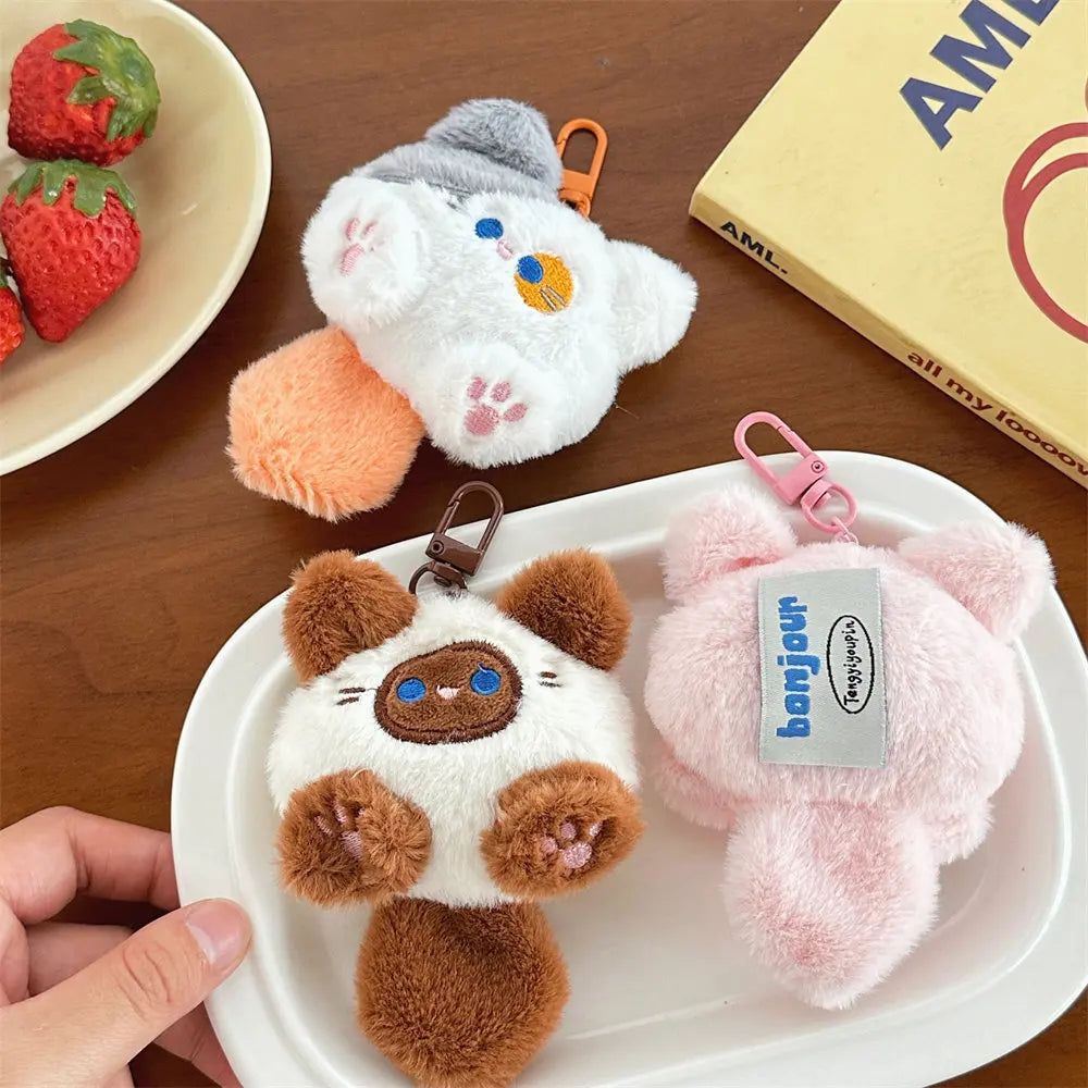 Plush Cat Doll Pendant Keychain