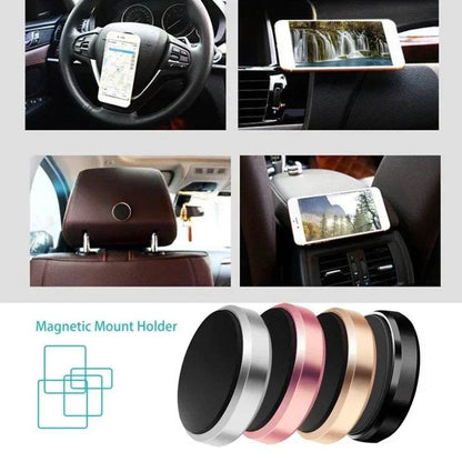 Magnetic Car Phone Holder – Universal Dashboard & Wall Mount Stand for iPhone, Samsung, Xiaomi, Huawei & More - Black