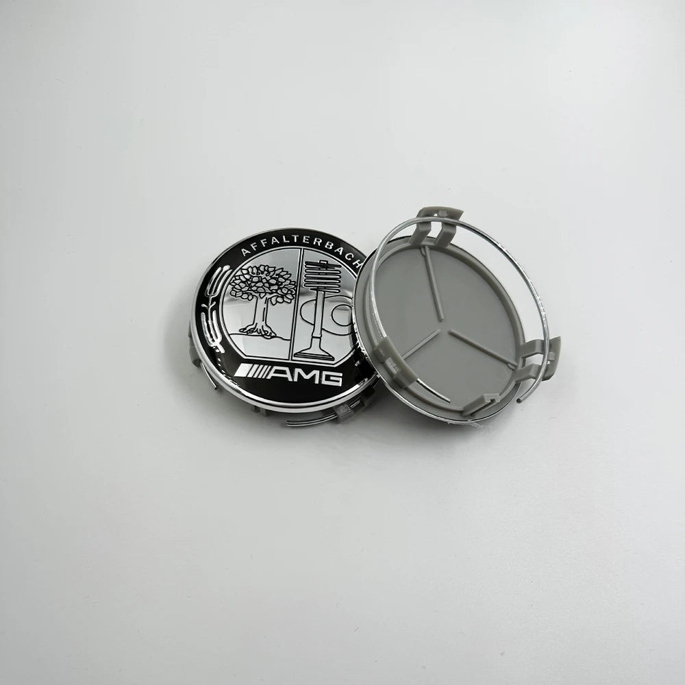 4pcs 75MM Mercedes Benz AMG Wheel Center Hub Caps