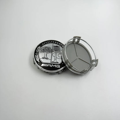 4pcs 75MM Mercedes Benz AMG Wheel Center Hub Caps
