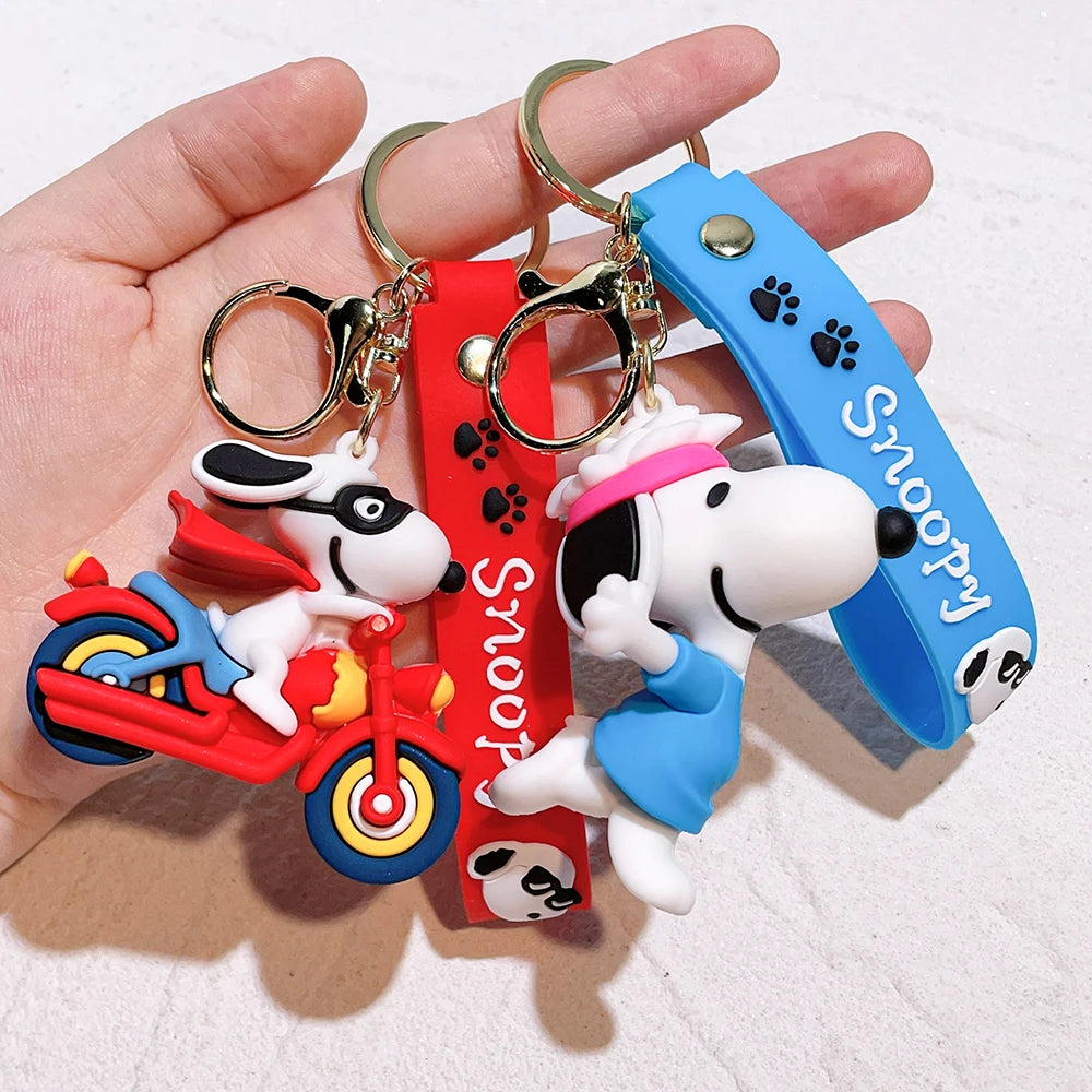 Snoopy & Charlie Keychain – Cute Bag Pendant & Car Key Ring